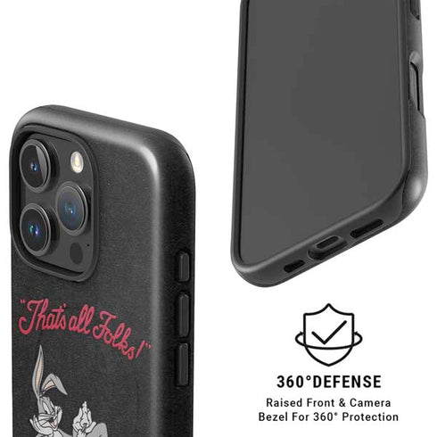 Looney Tunes Bugs Bunny Thats All Folks iPhone 16 Pro Magsafe Impact Case
